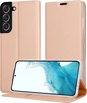Produktbild von Cadorabo Handyhülle für Samsung Galaxy S22 Schutz Hülle in Rosa Cover Etui Book Case Booklet