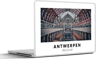 Produktbild von MuchoWow® Laptop Aufkleber Sticker Cover Antwerpen - Belgien - Architektur 31x22.5 cm - Laptop-Deko