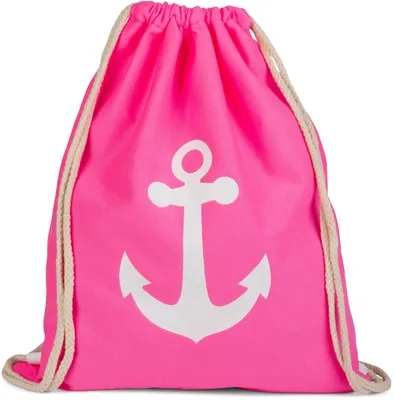 Produktbild von styleBREAKER Turnbeutel Rucksack mit Anker Print, Sportbeutel, Uni 02012089