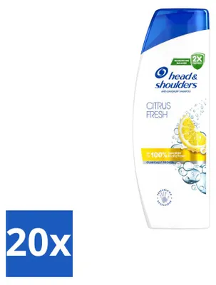 Obrázok produktu pre 20 kusov šampónu Head & Shoulders Citrus Fresh - 250 ml - výhodný balík