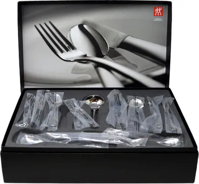 Produktbild von ZWILLING Nottingham Besteck-Set, 68-teilig, Für 12 Personen, 18/10 Edelstahl/Hochwertiger Klingenstahl, Poliert, Silber