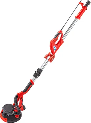 Produktbild von SucceBuy Elektro-Trockenbauschleifer 750W klappbarer Teleskopgriff Variable Geschwindigkeit 800-1750RPM mit LED-Leuchten Staubsaugerbeutel 6 Sandpads