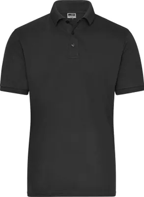 Produktbild von Polo aus weichem Elastic-Piqué black, Gr. M