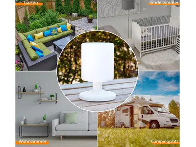 Produktbild von Smartwares LED-Tischleuchte 17x25,5 cm Weiß