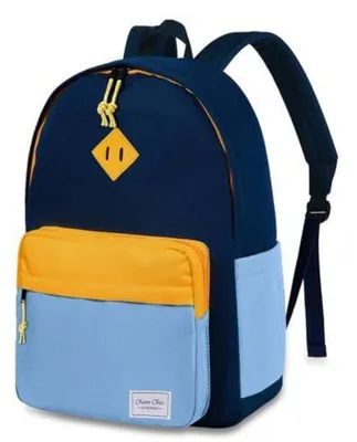 Productafbeelding van Rugzak voor kinderen, 18 liter, lichtgewicht, schoolrugzak voor jongens en meisjes, lichtblauw, geschikt voor school, reizen en outdoor activiteiten