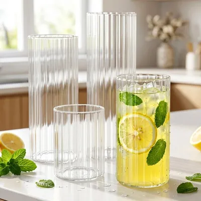 Image de Ensemble de verres en borosilicate, 230-560 ml, 4 pièces