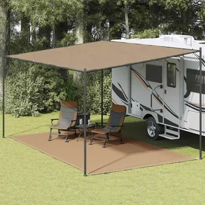 Image de vidaXL Tapis de tente 300x500 cm Taupe