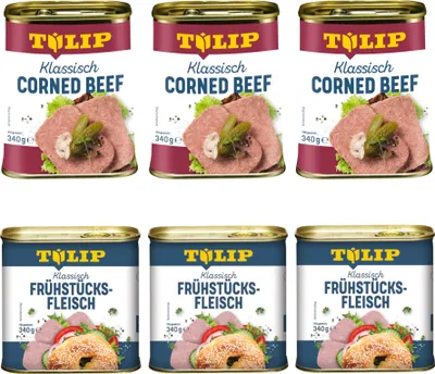 Produktbild von TULIP Bundle Frühstücksfleisch Corned Beef Schwein Delikatesse Konserve 6x 340g