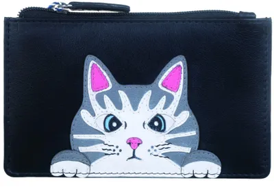 Image de Porte-cartes en cuir compact avec protection RFID
