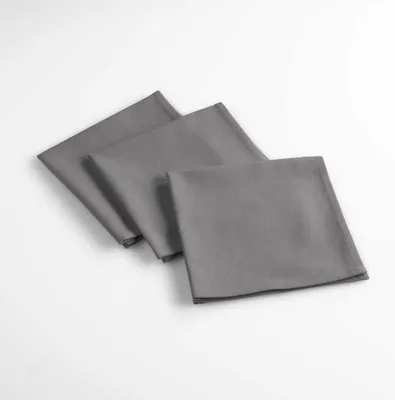 Image de 3 Serviettes de table Aubelines anthracite