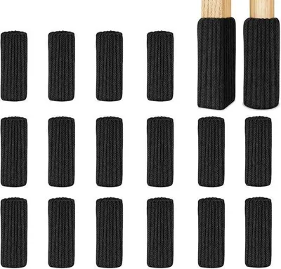 Produktbild von Famanu Stuhlbeinschutz Set – 16 quadratische Antirutsch-Protektoren aus Vlies