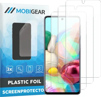 Produktbild von Mobigear  Samsung Galaxy A71 Displayschutz Schutzfolie - Hüllenfreundlich (3er Pack)