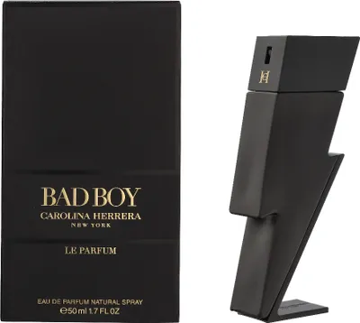 Produktbild von Carolina Herrera Bad Boy Le Parfum, Männer, 50 ml, Geranium, Salbei, Leder, Vetiver, Spray, ALCOHOL DENAT., PARFUM (FRAGRANCE), AQUA (WATER), LIMONENE, COUMARIN, LINALOOL, BENZYL SALICYLATE,...