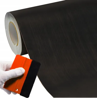 Produktbild von Solar Systems | Möbel-Folie DecoFlex SL0083 - 60x400 cm - Dunkelbraun - Selbstklebend - Strukturierte Oberfläche