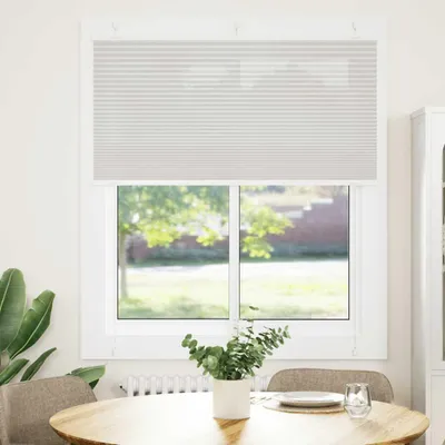 Obrázok produktu pre vidaXL Plisovaná roleta svetlosivá 115x100 cm šírka látky 114,4 cm polyester