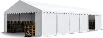 Immagine prodotto di 8x36m tendostruttura altezza 3m, PVC 850, grigio, senza statica