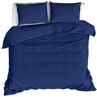 Zdjęcie produktu dla Poszwa na kołdrę Moodit, Basil Navy Blue - 240 x 220 + (2x) 60 x 70 cm - bawełna