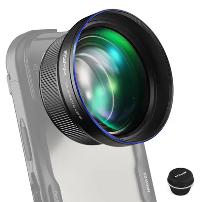 Immagine prodotto di Obiettivo teleobiettivo portatile NEEWER HD 85MM, compatibile solo con piastra di montaggio con filettatura da 17mm