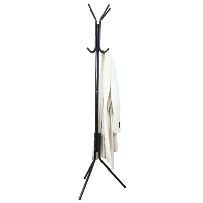 Produktbild von MISOU Garderobenständer 8 Haken Schwarz Metall 171 cm Industriell