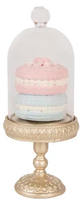 Produktbild von Clayre & Eef Dekorationsfigur Macarons Ø 7x17 cm Goldfarbig Kunststoff