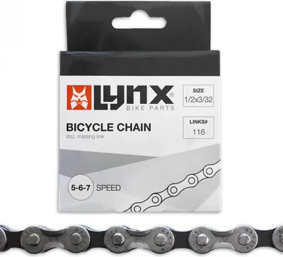 Produktbild von Lynx Kette 1/2 x 3/32 5/6/7 Geschwindigkeitsverbindungen 116 Stahl schwarz
