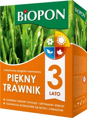 Zdjęcie produktu dla Biopon Nawóz Do Trawy Piękny Trawnik Na Lato Granulat 2Kg Zdrowy Wygląd