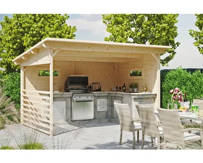 Produktbild von Pavillon SKAN HOLZ Vimmerby 410 x 310 cm natur