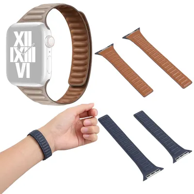 Image de Pour Apple Watch Series 9 8 7 41mm / 6 SE 5 4 40mm / 3 2 1 38mm Montre bracelet Beige