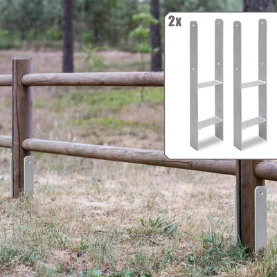 Immagine prodotto di Jopassy ancoraggio a terra per pali supporto base palo 141mm 2 pezzi