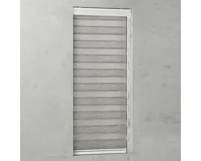 Produktbild von SOLUNA Doppelrollo Ikaria D-R15 mit weißer Kassette schwarz 100x175 cm