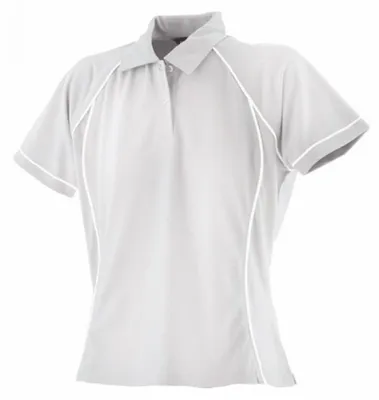 Produktbild von Finden+Hales LV371 | Ladies Piped Performance Damen Poloshirt - Farbe: Royal/White - Größe: M