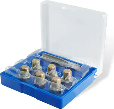Image de Kit de réparation de bouchons de vidange d'huile 13 pièces - filetage M13 x 15 mm - pour la réparation des bouchons de vidange d'huile