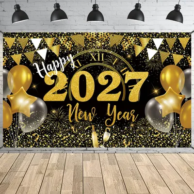 Neujahrsbanner 2026 – 180 x 110 cm