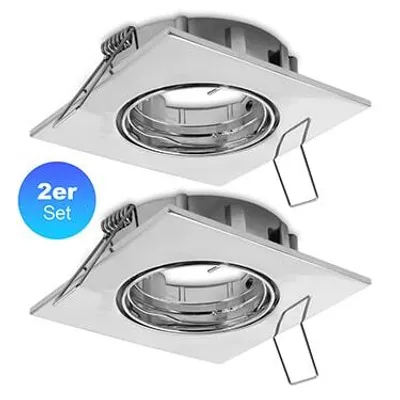 Image de Spot encastrable GU5.3, lot de 2, max. 35 watts, câble d'alimentation de 1,6 mètre et fiche AMP