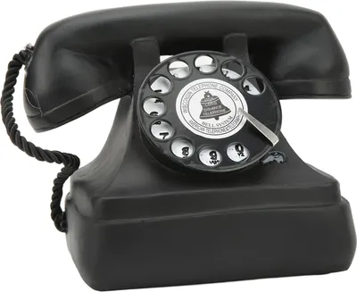 Produktbild von Rotary-Telefonmodell, Vintage-Festnetz-Ornament, klassisches Zifferblatt im alten Stil für den Schreibtisch zu Hause