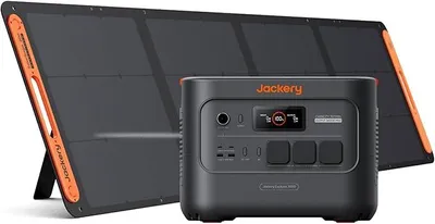 Produktbild von Jackery Powerstation E3000 v2 mit 200W Solarpanel, 3072Wh Solargenerator mit LFP Batterie, 3600W Dauerleistung, 2x USB-C PD100W, Kompakte Powerstation