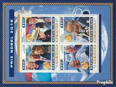 Produktbild von Briefmarken Niger 2016 Mi 4702-4705 Kleinbogen (kompl. Ausg.) postfrisch Nobelpreis 2016