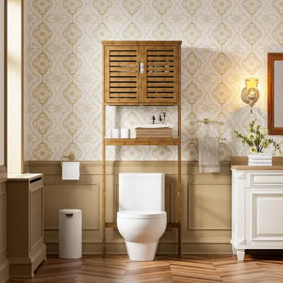 Immagine prodotto di Mobiletti da bagno sopra il WC - Armadietti portaoggetti per il bagno - Mobiletti per il WC - Scaffali per il bagno - Armadi salvaspazio