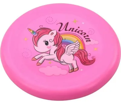 Produktbild von Leantoys Rosa Einhorn Fliegende Frisbeescheibe 20cm