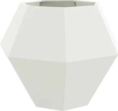 Obrázok produktu pre vidaXL Kvetináč biely 100 x 100 x 80 cm oceľ