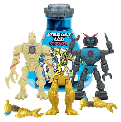 Image de MrBeast Lab : Pack combiné Lab-Bot vs. Squelette Gid