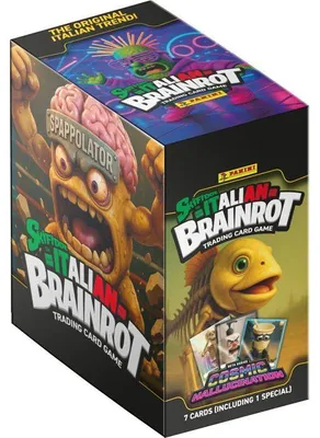 Produktbild von Box mit 24 Boostern – PANINI – SKIFIDOL ITALIAN BRAINROT TCG 2 Serie BETA – 168 Karten