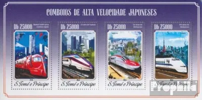 Produktbild von Briefmarken Sao Tome e Principe 2014 Mi 5930-5933 Kleinbogen (kompl. Ausgabe) postfrisch Züge