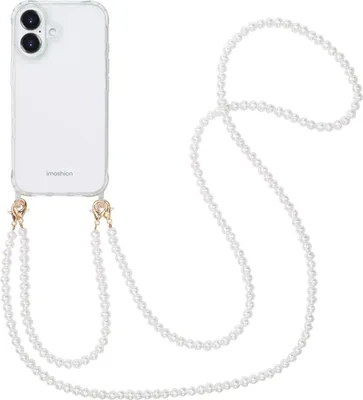 Image de imoshion Coque arrière avec cordons pour Apple iPhone 16 - Perles