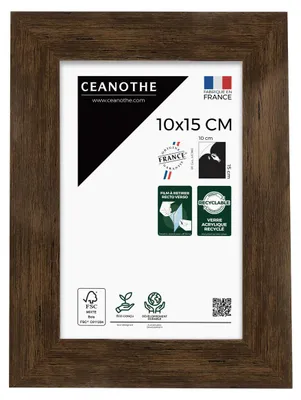 Image de Ceanothe cadre en bois sauvage 10x15 cm brun