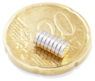 Produktbild von Aprilheld | 100 Scheibenmagnete 4x1mm | N52 Klasse Neodym Magnete | Modellbau