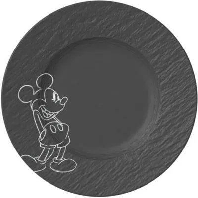 Obrázok produktu pre Villeroy & Boch, taniere na raňajky/dezert s motívom Mickey Mouse, čierna farba