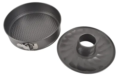 Springform 28 cm mit 2 Böden, Antihaftbeschichtung, Kohlenstoffstahl