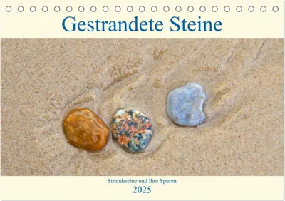Produktbild von Gestrandete Steine (Tischkalender 2025 DIN A5 quer), CALVENDO Monatskalender
