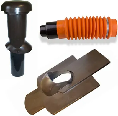 Produktbild von Klöber-Set4 Dachentlüftung DN100 braun Biberschwanz Grundplatte